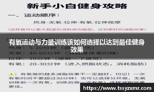 有氧运动与力量训练该如何选择以达到最佳健身效果